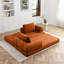 Canapé-lit convertible, canapé-lit pliant en velours côtelé, matelas de canapé-lit pliable avec oreillers, canapé désossé pour le salon, orange-1079136602