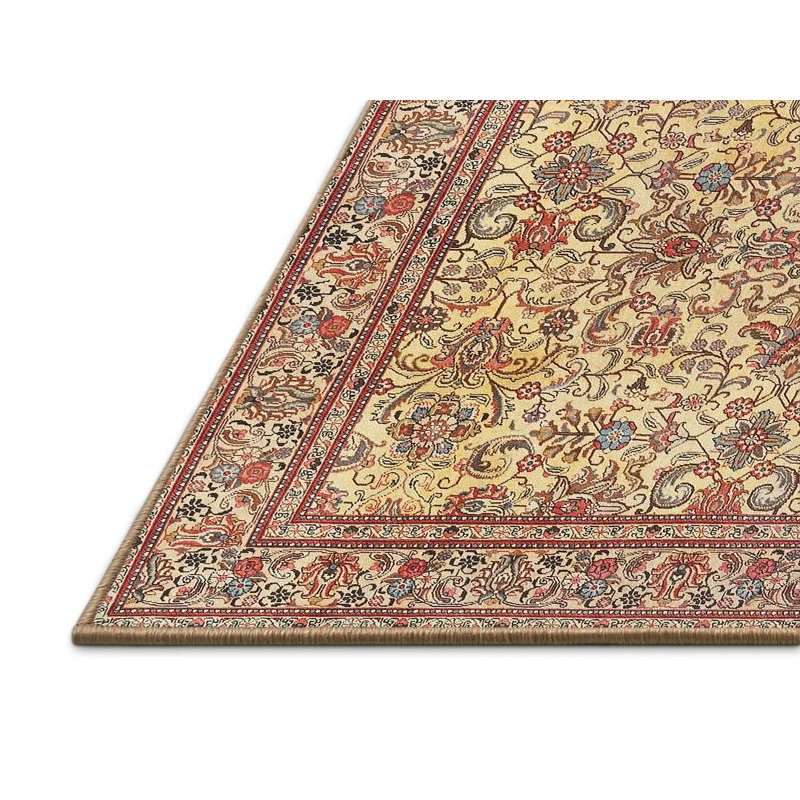 Tapis oriental beige / brun / rouge, Rectangle 7 pi x 10 pi