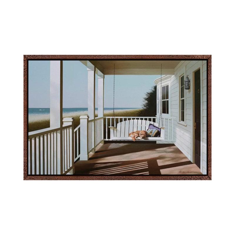 Swing Chair by Zhen-Huan Lu - Gallery-Wrapped Canvas Giclée on Canvas, 152.5 cm H x 101.5 cm W, Classic Wood Floater Frame