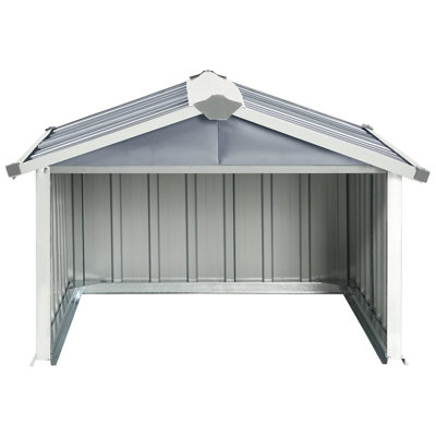 Tuckahoe Garden Robot Lawnmower Shed 92 x 97 x 63 cm Galvanised Steel