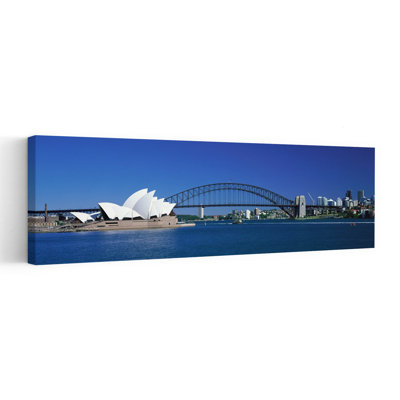 Sydney Australia 1 Piece Wrapped Canvas Panoramic Wall Art
