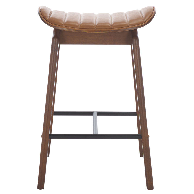 Elline Wood Counter Stool, Brown
