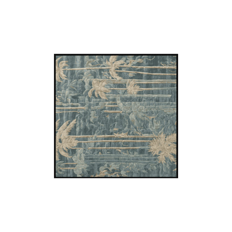 Tapis gris soyeux et moelleux, Carré 8 pi
