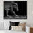 Toile avec cadre flottant noir
