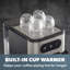 Daewoo Dual Cup 20 Bar Espresso Machine FIlter Coffee Maker & Milk Frother 1.5L, Steam Wand