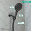 Hansgrohe Rainfinity Handheld 3-Jet Showerhead 130-1899984832-1939317242