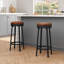 Ensemble de tabourets de bar pivotants de tabourets de cuisine en similicuir-2138063285-2138063272