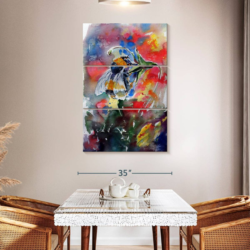 Brampt Bee With Flower, 50" H x 32" W
