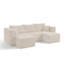 Canapé modulaire compact en velours côtelé modulaire compact de style minimaliste moderne