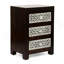 Table de chevet 3 tiroirs en bois