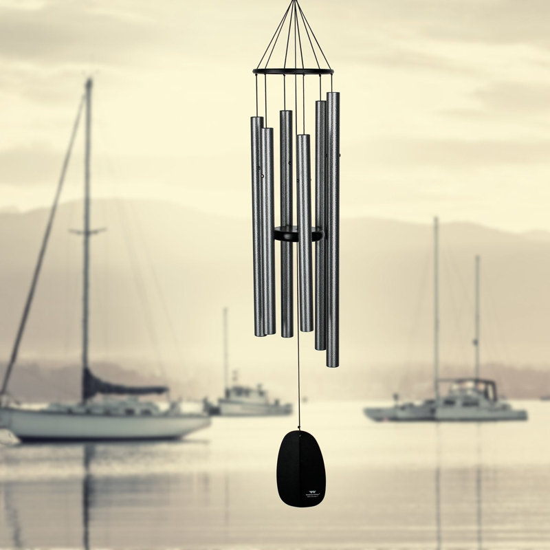 Carillon Bells of Paradise ™, H 44 po x l 22,25 po x P 7,5 po, Argenté / blanc