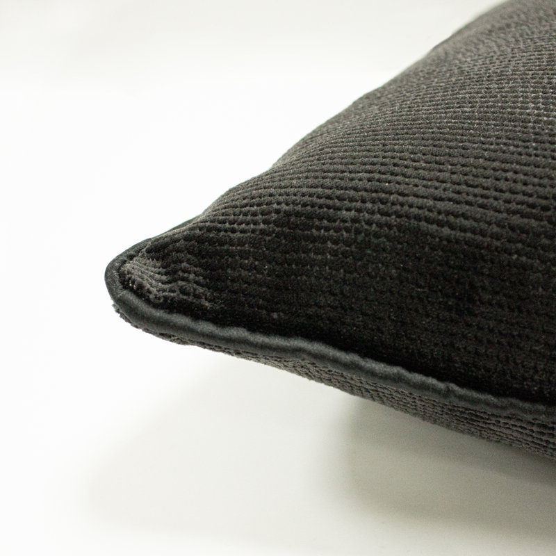 Stella Square Cushion, Black