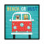 « beach bums series : vw bus », reproduction d’impression sur toile-20824432-72799047-72799048