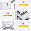 Table de manucure en L avec tiroirs et tablettes Avriel-103569369