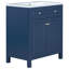 Armoire de meuble-lavabo 30 po avec comptoir d'évier, armoire de rangement pour salle de bain avec 2 portes et tablette réglable