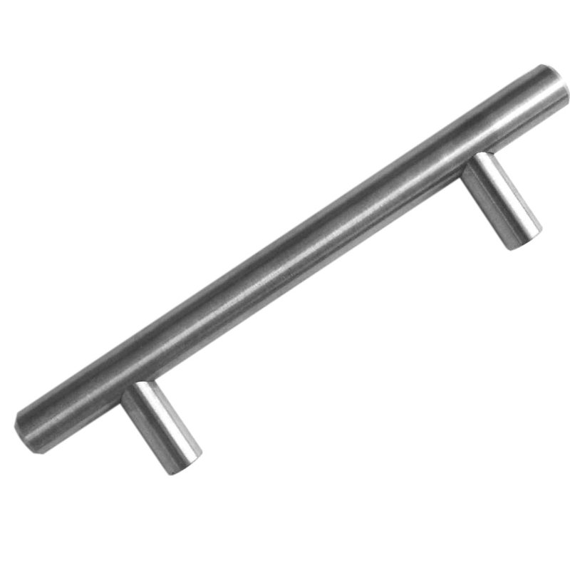 Poignée barre 2 1/2 po Solid Cabinet, 3 3/4", Acier inoxydable