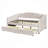 Upholstered Daybed With Two Drawers And Wood Slat-803896123