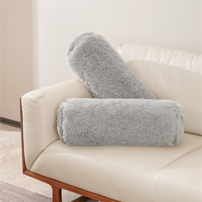 Faux Fur Reversible Throw Pillow