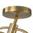 6-Light Mid-Century Weeping Willow Milk Glass Chandelier