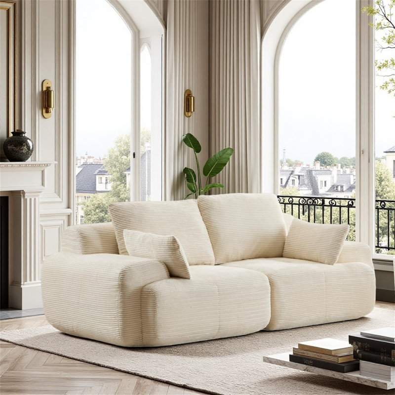 Canapé modulaire à deux places Modern, Blanc