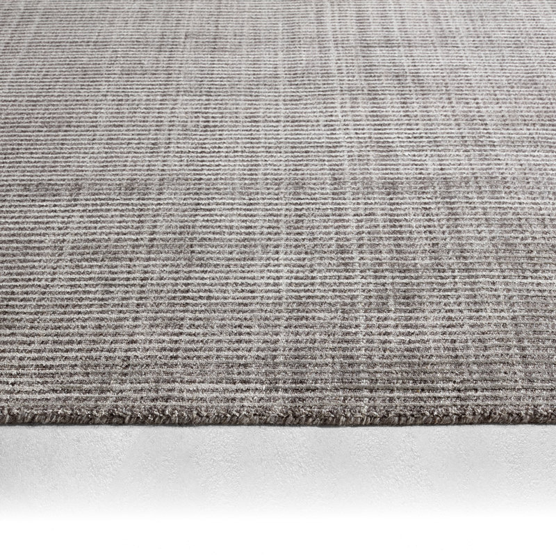 Phase Striped Area Rug in Taupe, Rectangle 8' x 10'