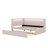 Full Size Fully Upholstered Platform Bed With USB Connectivity, LED Lighting, And Trundle Bed-162050127