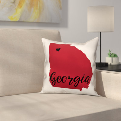 Georgia Pride Throw Pillow