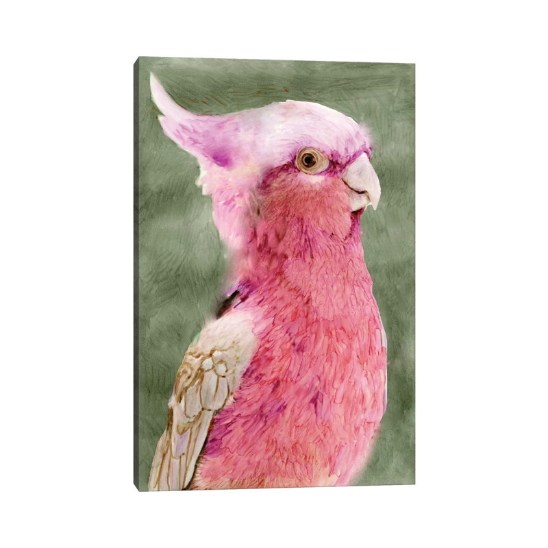 Palm Springs Parrot I by Stellar Design Studio - Gallery-Wrapped Canvas Giclée on Canvas, Canvas, 20.32 cm H x 30.48 cm W
