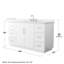 Elan TK 60" Freestanding Single Bathroom Vanity with Quartz Top-1644201809-1644201808-1644201807