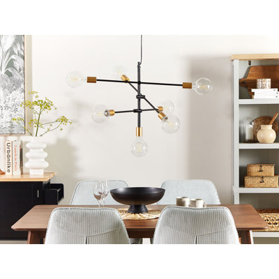 Colman 7 - Light Black/Brass Pendant