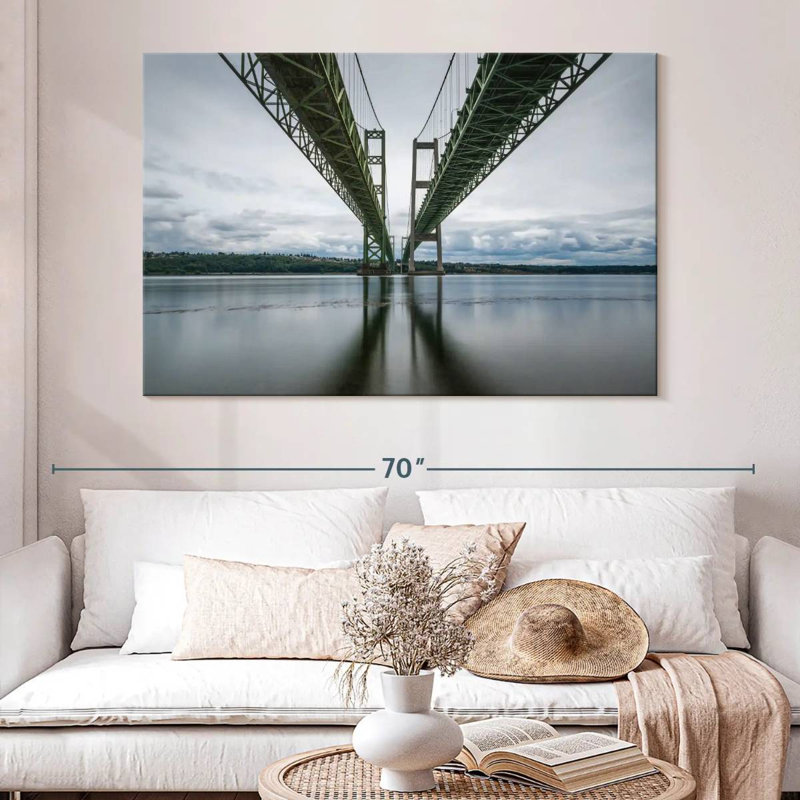 Lilie Under Tacoma Narrows Bridge, 34" H x 51" W