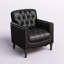 Fauteuil en cuir capitonné Annja-87636159