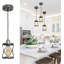 Industrial Farmhouse Mini Cage Pendant Light | Kitchen Island & Dining