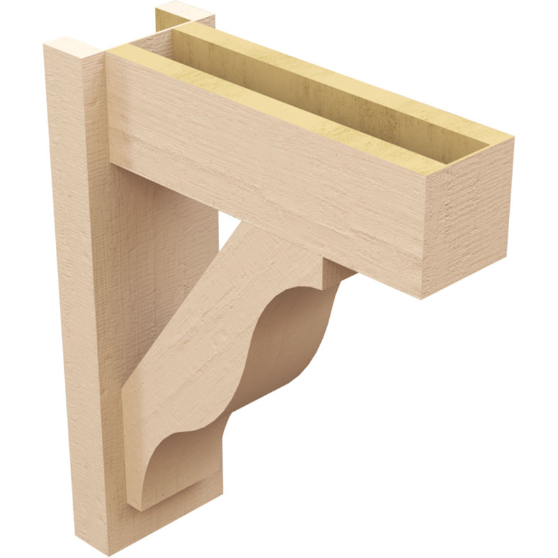 Bois de cèdre brut Funston Block TimberThane Perspector, brun clair apprêté, H 20 po x l 6 po x P 16 po