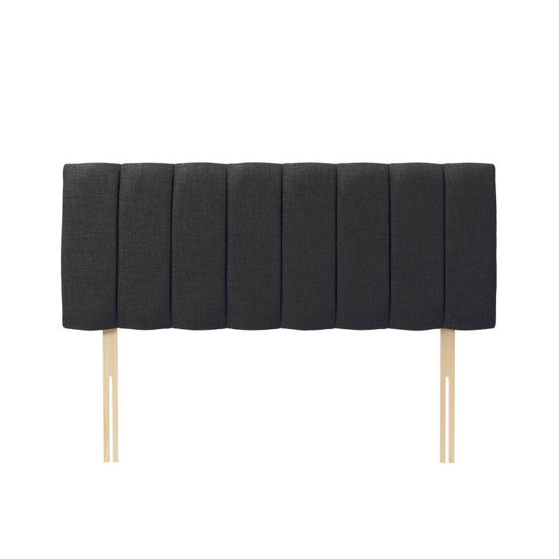 Upholstered Headboard, Black Velvet, Small Double (4')