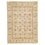 Hand Knotted Wool Area Rug in Cream
