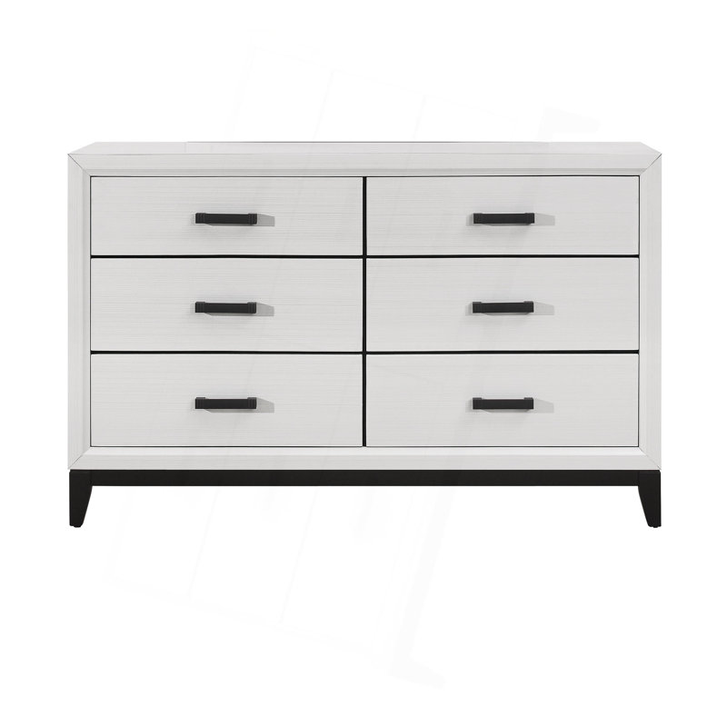 Commode côtière moderne à 6 tiroirs