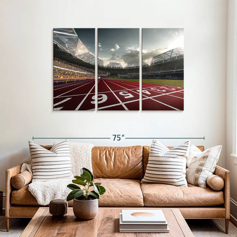 Sireci Track Field Lanes, 36" H x 57" W