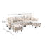 Canapé modulaire de salon moderne, canapé modulaire, canapé modulaire en U avec repose-pieds-1229682798