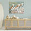 «Pelican Trio Pond Reflection», art mural par Susan Winget-1274284956