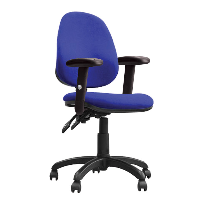 Latitude Run Milania Twill Office Chair, Blue