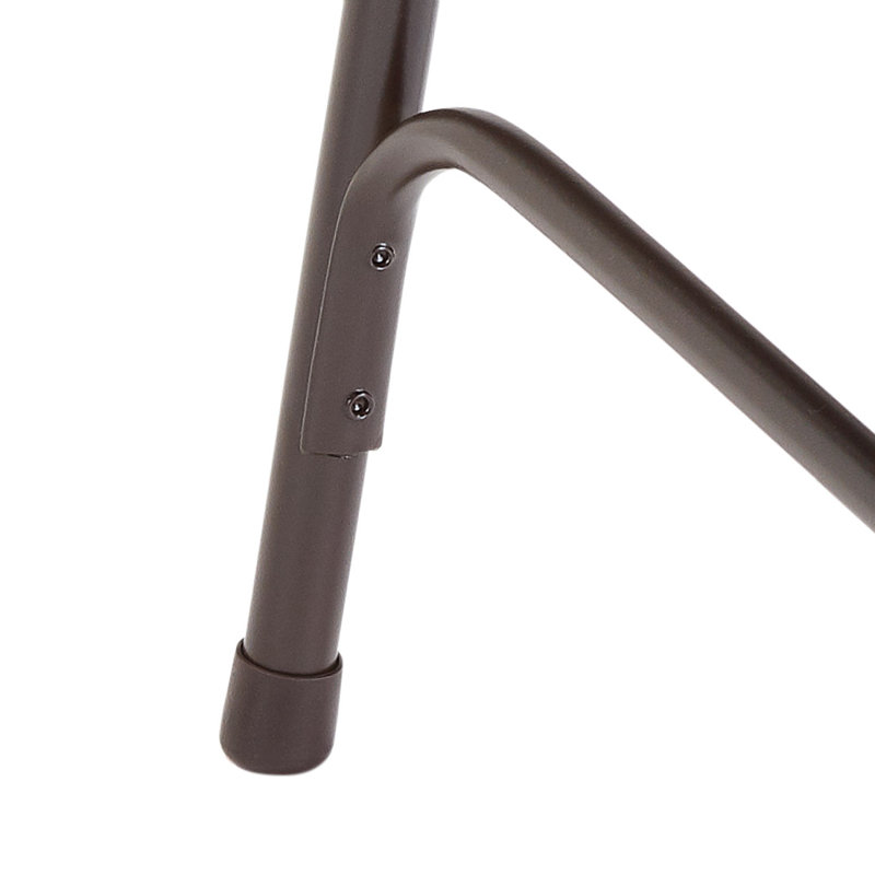 Ensemble de 8 chaises pliantes à double charnière en acier de qualité supérieure NPS® 200, Brun