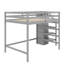 Lit mezzanine double avec garde-robe-76441297