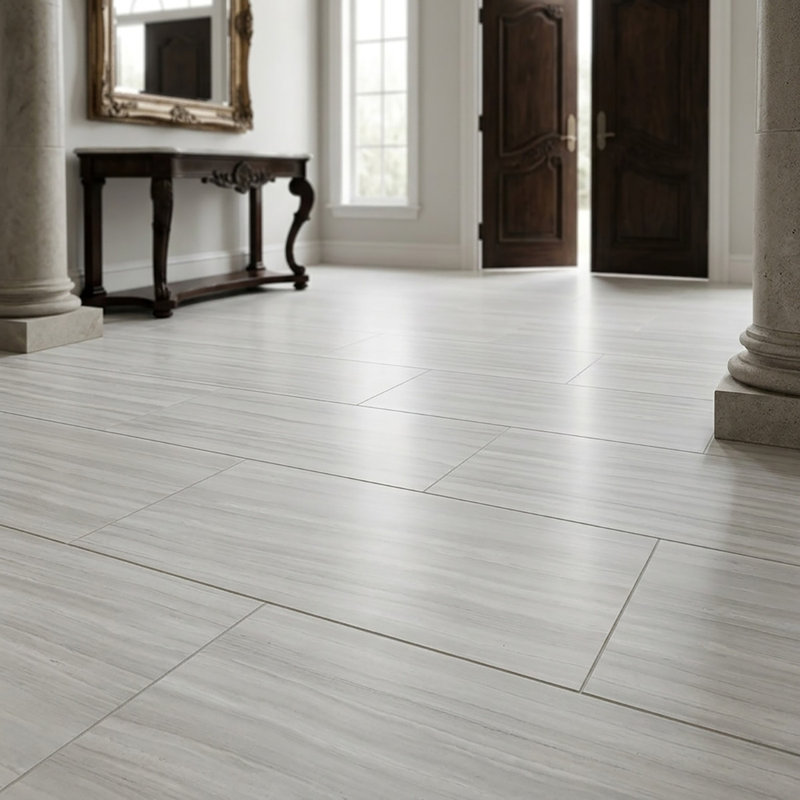 Athens Grey Light Honed 12x24 Limestone Tile