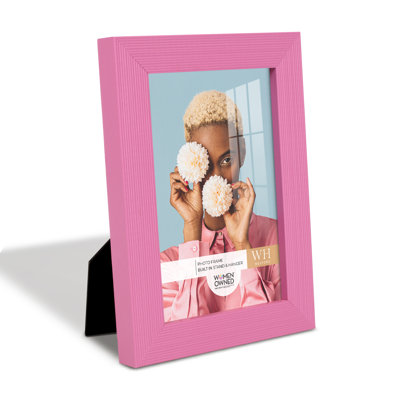 Pink Wood Picture Frame - Set of 4