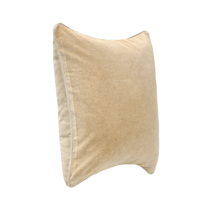Goodall Reversible Throw Pillow, Square 22", Wheat