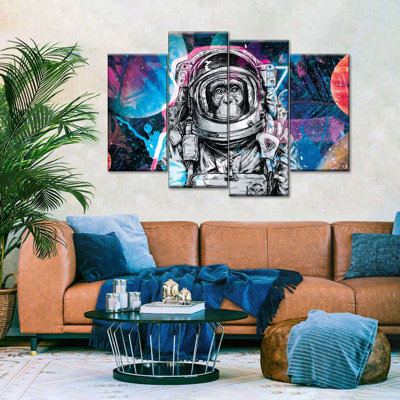 " Chimp Astronaut " 4 - Pieces