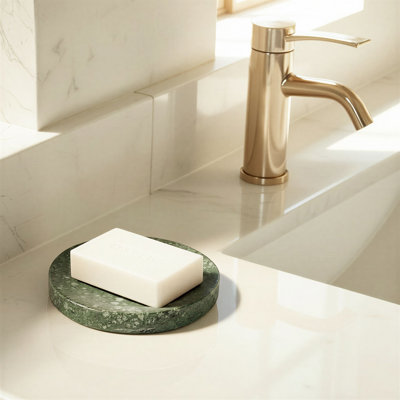 Marble Round Soapdish