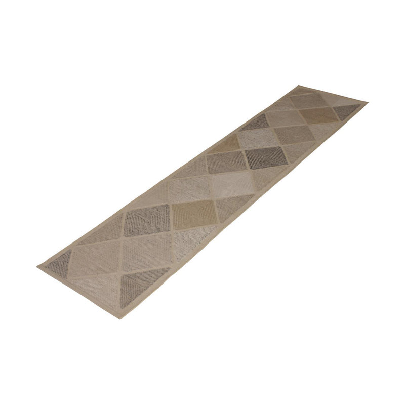 Scandinavian Style Flat-Weave Gray Blue Geometric Pattern By Rug & Kilim, Runner 10' x 14'