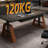 Black + Nut-brown Rectangular Hight adjustable Solid + Manufactured Wood + Steel with 2 drawers desk-108218805